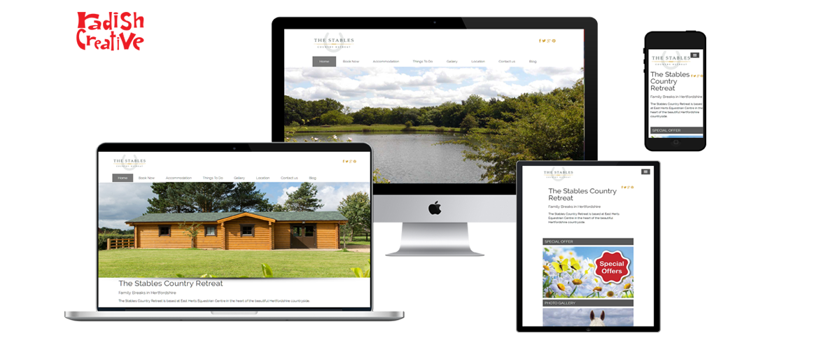 The Stables Country Retreat web design